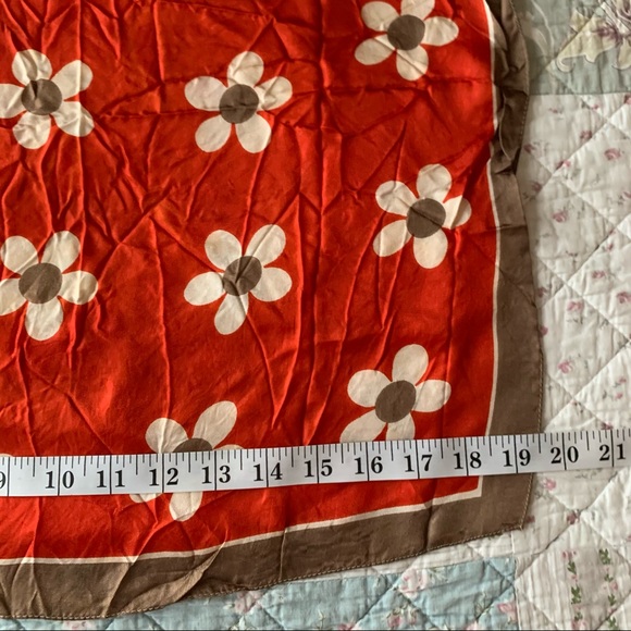 Vtg Bundle of 7 Multicolore Scarf Floral Geometric - Picture 14 of 16